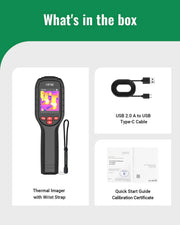 Thermal Camera, Super Resolution 240 x 240, Thermal Imaging Camera with Laser Pointer, 96 x 96 IR Resolution, 25 HZ Infrared Camera,-4°F to 1022°F, 50°FOV, 8h Battery Life Thermal Imager