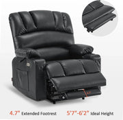 Heated Lift Recliner for Seniors with USB & Cup Holders