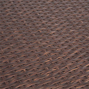 Barton Outdoor Storage Bench Rattan Style Deck Box Wicker Patio Furniture Water Resistance w/Seat Cushion, 60-Gallon, Brown