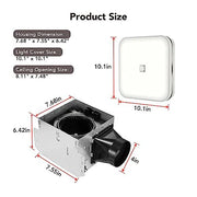OREiN Bathroom Exhaust Fan with Light, 26W Bathroom Fan with LED Light