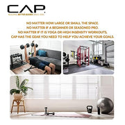 CAP Barbell 150 LB Coated Hex Dumbbell Weight Set with Vertical Rack, Black