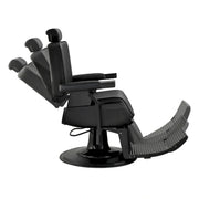 JAXSON Heavy Duty Barber Chair Reclining Hydraulic Barbershop Chair, Black Frame