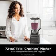 Ninja Blender, Mega Kitchen System, 1500W, 4 Functions for Smoothies, Processing, Dough, Drinks & More, with 72 Blender Pitcher, 64 Processor Bowl, 2 Nutri Cups + Lids, Black, BL770
