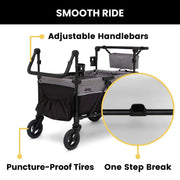 Delta Children's Jeep Wrangler Deluxe 4-Seater Stroller Wagon