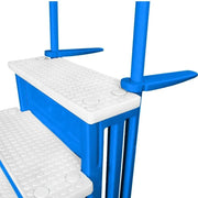 Select Anti-Slip in-Pool Steps | Gray | for Above Ground Swimming Pools | Can Mount to Decks 48" to 54" H | Safety Stairs Capacity Up to 300 lbs
