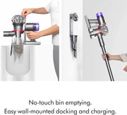 Dyson V8 Cordless Vacuum, Cleans Hard Floors and Carpets, Detangles, Converts to Handheld, 115AW, 2 Power Modes, Up to 40 Minutes
