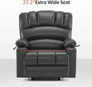 Heated Lift Recliner for Seniors with USB & Cup Holders