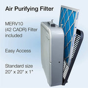Lasko Air Flex 2-in-1 Box Fan & Air Purifier, 20-Inch, 3 Speeds, White, FF305