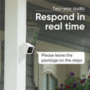 With Color Night Vision, Wired 1080p HD Indoor/Outdoor Security Camera, 2-Way Audio, Works with Alexa, Google Assistant, and IFTTT, 2-Pack