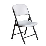 Lifetime Combo Set of (4) 8 - Foot Rectangle Folding Tables & (32) Chairs, Indoor/Outdoor Use, White (80147)