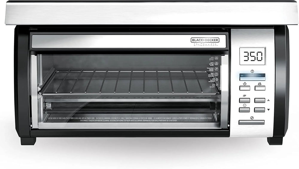 2025 Spacemaker Under-Counter Toaster Oven, Black/Stainless Steel, TROS1000D