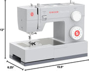 SINGER Heavy Duty 4423 High Speed Sewing Machine with Accessory Kit | Strong Motor With Enhanced Piercing Power, 97 Stitch Applications, Full Metal frame, 1-step Buttonhole & LED Light