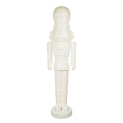 Holiday Time Animated White Nutcracker Blow Mold, 75-Inch, LED Lights & Music, Christmas Decoration