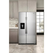 36-inch wide side-by-side refrigerator C 24 cubic feet stainless steel