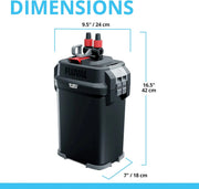 Fluval 407 Perfomance Canister Filter - for Aquariums Up to 100 Gallons - Aquarium Canister Filter