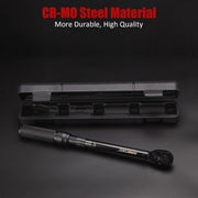 1-Inch Drive Click Torque Wrench, Dual-Scale Adjustable Torque Wrench Set with a Hex Key 200-1000ft.lb / 271-1356.7Nm