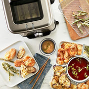 T-Fal Ultimate Steel Deep Fryer with Basket 3.5 Liter Oil and 2.6 Pound Food Capacity