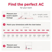 Frigidaire 8, 000 BTU Window Room Air Conditioner with Wi - Fi up to 350 Sq Ft, White