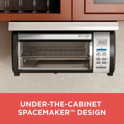 Spacemaker Under-Counter Toaster Oven, Black/Stainless Steel, TROS1000D