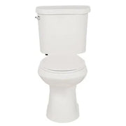Glacier Bay 2-Piece 1.28 GPF High Efficiency Single Flush Elongated Toilet in White