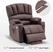 Heated Lift Recliner for Seniors with USB & Cup Holders