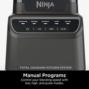 Ninja Mega Kitchen System, 1500 Watt Stand Mixer (2.1 Liters) and Food Processor (8 Cups) with (2) 473 ml Takeaway Cups