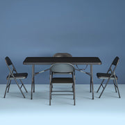 Cosco 6 Foot Centerfold Folding Table, Black