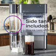 Countertop Nugget Ice Maker with Side Tank | Ice Machine with WiFi Connectivity | Smart Home Kitchen Essentials | Stainless Steel