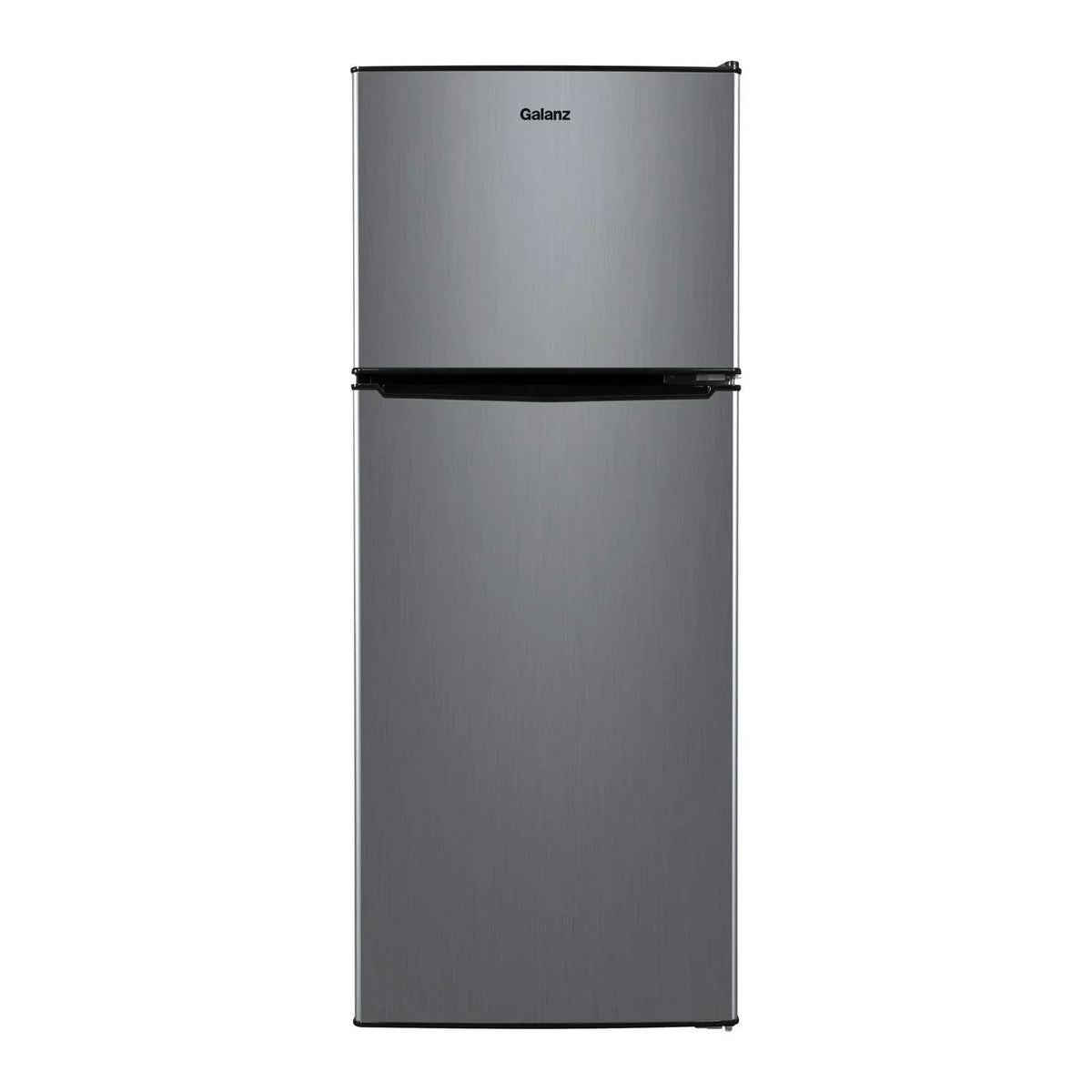 Galanz 4.6. Cu ft Two Door Mini Refrigerator with Freezer, Stainless Steel