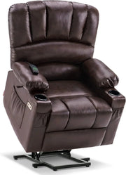 Heated Lift Recliner for Seniors with USB & Cup Holders