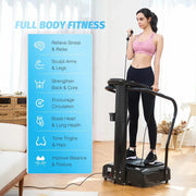 Whole Body Vibration Plate, 500W Vibration Plate Exercise Machine with 99 Levels 3 Preset Modes & 2 Resistance Bands, Training Fitness Vibration Platform Machine for Home Gym with 330lb Capacity