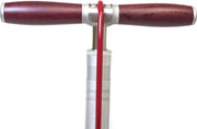 Ultimate Floor Pump | Hiro Edition Chuck | 160psi Gauge | Braided Steel Hose | Rosewood Handle