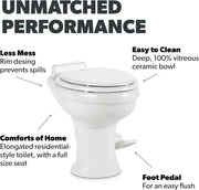 320 Series Standard Height RV Toilet - White