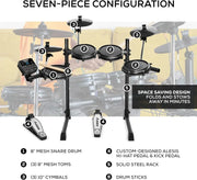Alesis Turbo Mesh Kit - Electric Drum Set with Over 100 Sounds Mesh Drum Pad