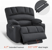 Heated Lift Recliner for Seniors with USB & Cup Holders