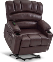 Heated Lift Recliner for Seniors with USB & Cup Holders