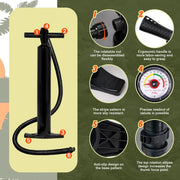 FunWater Inflatable Stand Up Paddle Board with Premium SUP Paddle Accessories, Non-Slip EVA Deck, 11'/10'6' Paddle