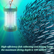 NS 500W LED Underwater Fishing Light 35,000 Lumen Night Fish Attracting Light IP68 Waterproof AC110V