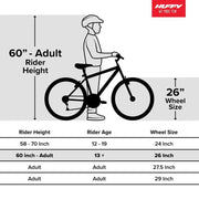 2025 nel Lusso Classic Cruiser Bike with Perfect Fit Frame, Women's, Light Blue, 26"