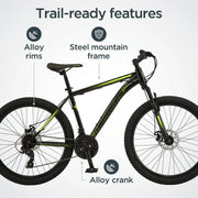 Schwinn Sidewinder Mountain Bike . 26-inch Wheels . 21 Speeds . Mens Style . Black