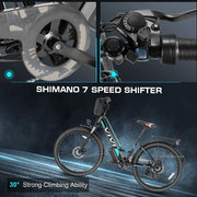 Vivi Electric Bike 26" City Commuter Electric Bike 48V 500W Step - Through Electric Bike 19.8MPH Electric Cruiser