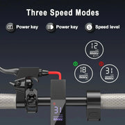 Electric Scooter - 8.5" Solid Tires, 350W Motor, Up to 19 MPH and 21-23 Miles Long-Range Portable Foldable Commuting Scooter for Adults with Double Braking System and App