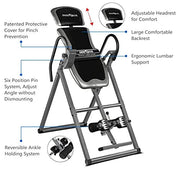 INNOVA HEALTH AND FITNESS ITX9600 Heavy Duty Inversion Table, Standard Ankle Holding System