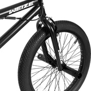 WEIZE Freestyle BMX Bicycle 20 Inch Stunt Bike for Kids and Adults Men and Women High Strength Steel Frame 360 Degree Rotor Freestyle