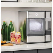 GE Profile Opal Countertop Nugget Ice Maker, Stainless Steel with LED, Bluetooth-Enabled, 24 lbs/day