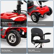 2025 UltraLite Mobility 4-Wheel Scooter, Portable & Lightweight, 14-Mile Range, Model A898