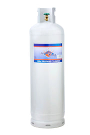 100 lb Steel Propane Cylinder POL Valve (Ships Empty)