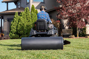 18" x 48" Tow Behind Poly Lawn Roller 550 lbs Weight with Water, Poly Drum and Steel Frame, with Plug. Designed for Lawn and Garden Tractors