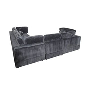 Oversized 6-Piece Corduroy Upholstered L-Shaped Modular Sectional Sofa, DIY Combination