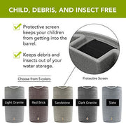 Good Ideas IMP - D50 - DAR Impressions Downton Rain Saver Rain Barrel, 50 Gallon, Dark Granite